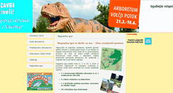 Desktop Screenshot of dinozavri.si